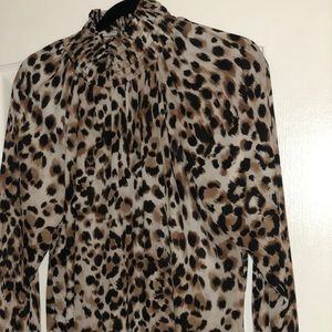 Chico’s Leopard Sheer Blouse
